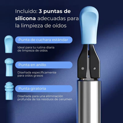 Limpiador de oídos inteligente inalámbrico con cámara (Android/iOS)
